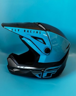 Fly Racing Kinetic Straight Edge Helmet Blue/Grey/Black Size