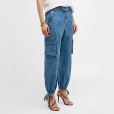 Cinq A Sept Zola Cargo Jogger Style Jeans Size 10