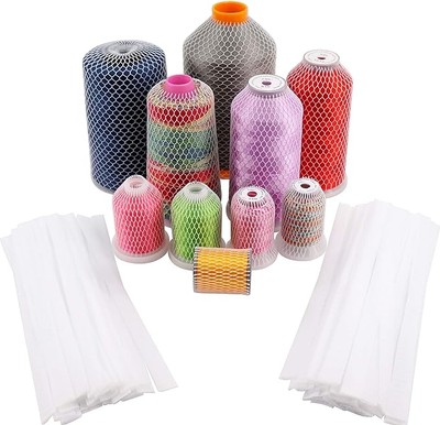 New brothread 100pcs Thread Net Spool Saver for Different Sizes of Embroidery Se