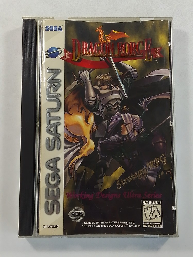 DRAGON FORCE SEGA SATURN NTSC-USA (COMPLETE - MANUAL DAMAGE)