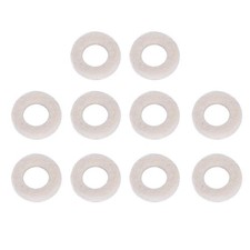 Trumpet Valve Washers, 10 Pcs White Felt Cushion Pad Washers Set