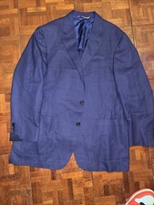 Canali Kei Italy Blue Wool Sport Coat - 56 EU/46US