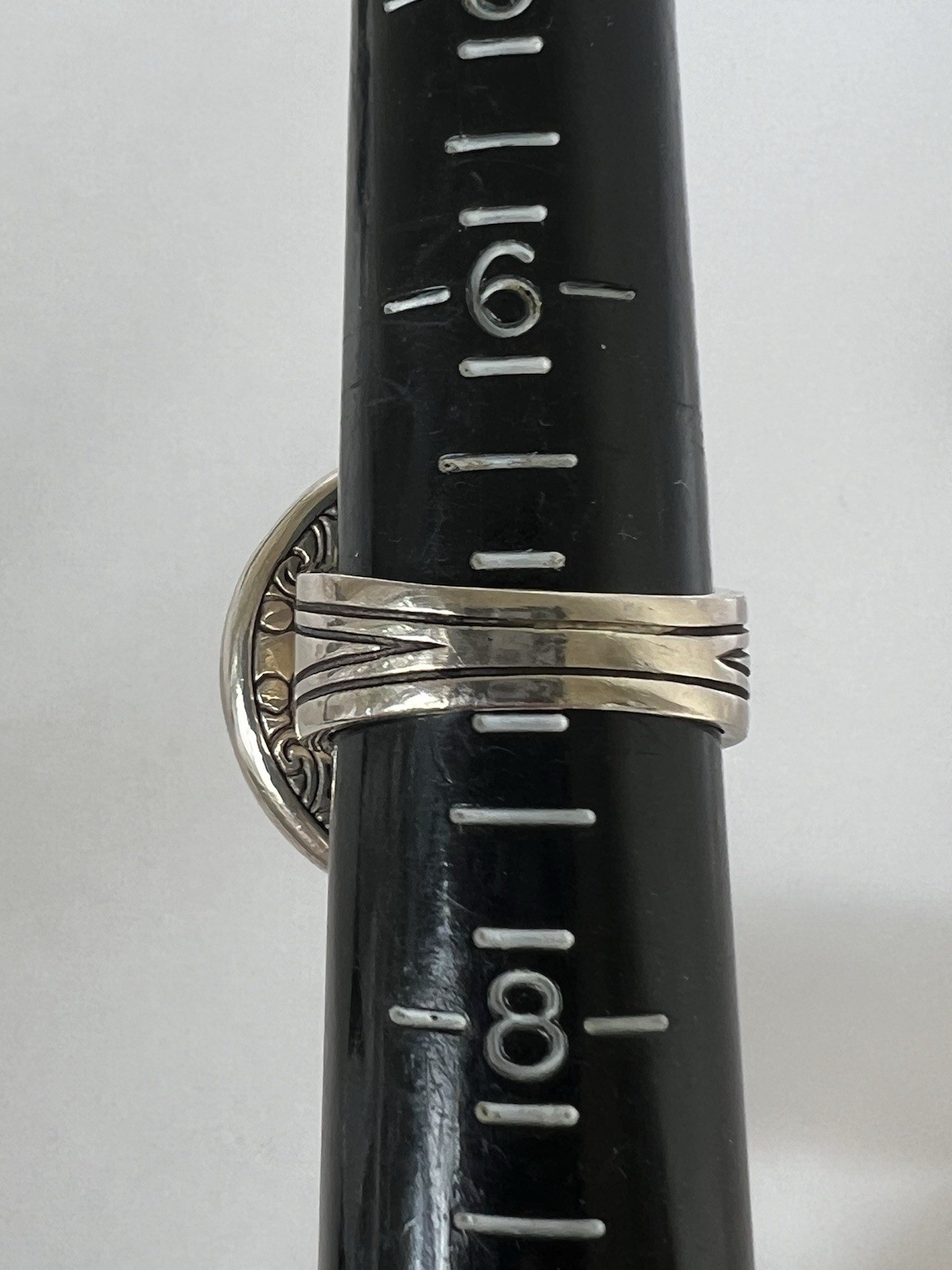 19gr Brighton Solid Sterling Silver Scroll Open W… - image 5