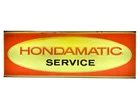 Vintage Rare 1970s Hondamatic Service Lighted Sign Honda Motorcycle Shop Display