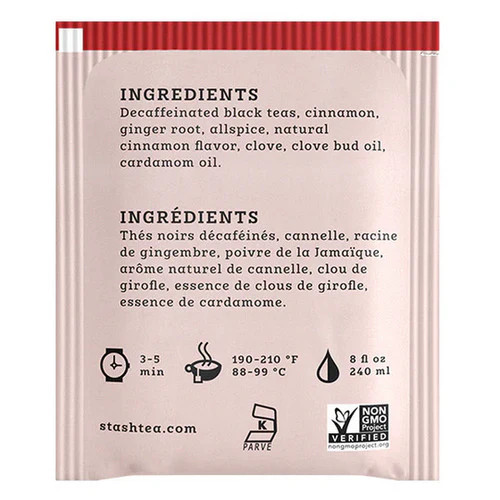 Black Tea Decaf Chai Spice 18 Count  by Stash Tea