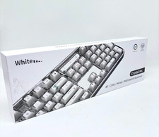 Mofii Crystal Arc 105 Key Wired/Wireless RGB Backlit Keyboard - White Edition