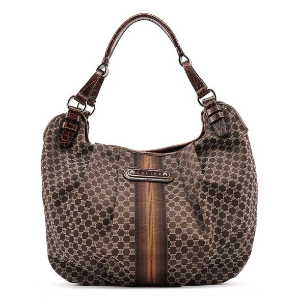 Celine Macadam Jacquard Hobo Bag