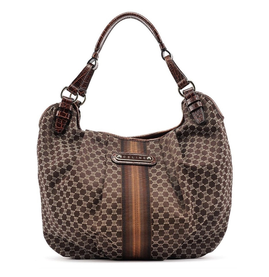 Celine Macadam Jacquard Hobo Bag