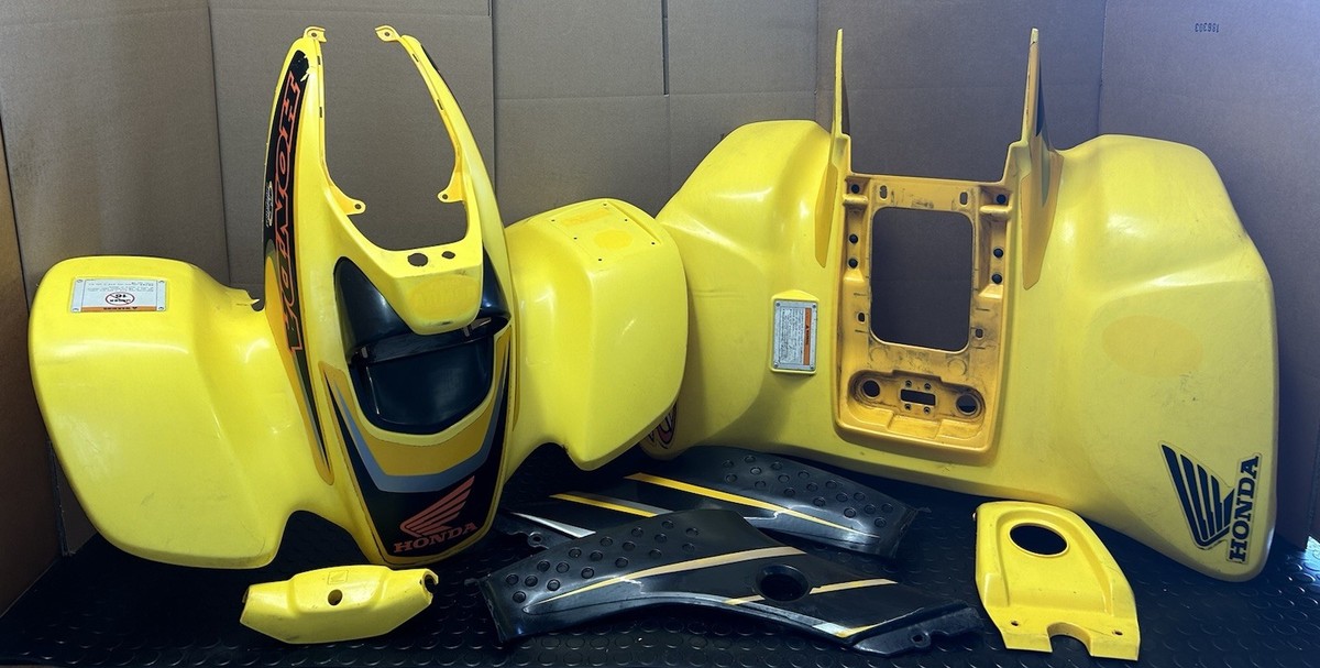 99-04 HONDA 400EX OEM FENDERS PLASTICS YELLOW FRONT REAR 400EX