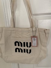 Miu Miu Limited Edtion White Tote Bag New With Tag