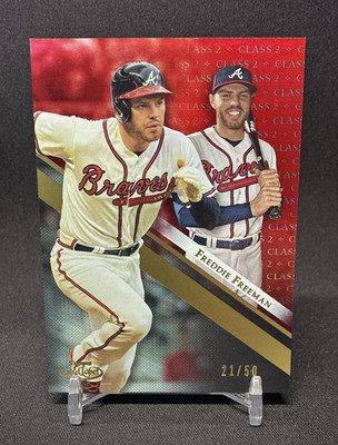 Freddie Freeman 2019 Topps Gold Label #5 Class 2 Red /50 Braves
