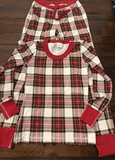 Hanna Andersson Women  s XS- Christmas, Holiday Plaid Pajamas Organic Cotton Set