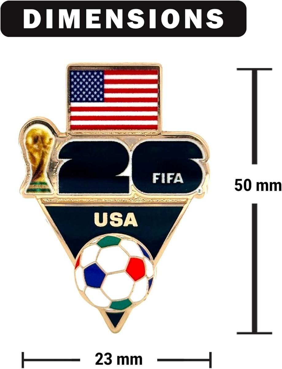 Official FIFA World Cup 2026 Lapel Pin - Collectible Souvenir for