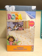 DORA Nickelodeon 4 Piece FULL SIZE Kids Sheet Set-Brand Microfiber NEW