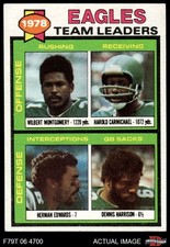 1979 Topps #151 Wilbert Montgomery Eagles Team Leaders & Checklist HOF 6 - EX/MT