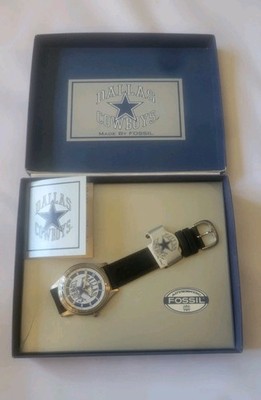 Vintage 1993 Dallas Cowboys Fossil Watch New In Box