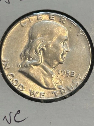 1952 franklin half dollar bu