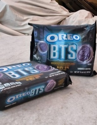 2 BTS Oreo Limited Edition Brown Sugar Pancake Sandwich Cookie 10.68oz Ex Nov 26