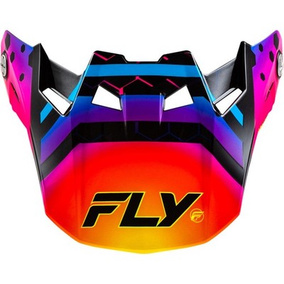 Fly Racing Formula CC Tektonic Visor - Black/Sunset - XL/2XL 73-4342