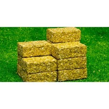 1/32 Rectangular Straw Hay Bales Set Of 4 by Kids Globe 610704