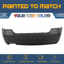 For 2009-2011 BMW 3 series Sedan 3.0L Rear Bumper Painted to Match