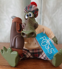Al E. Gator Golfing Critter by Russ Ceramic Plush Vintage