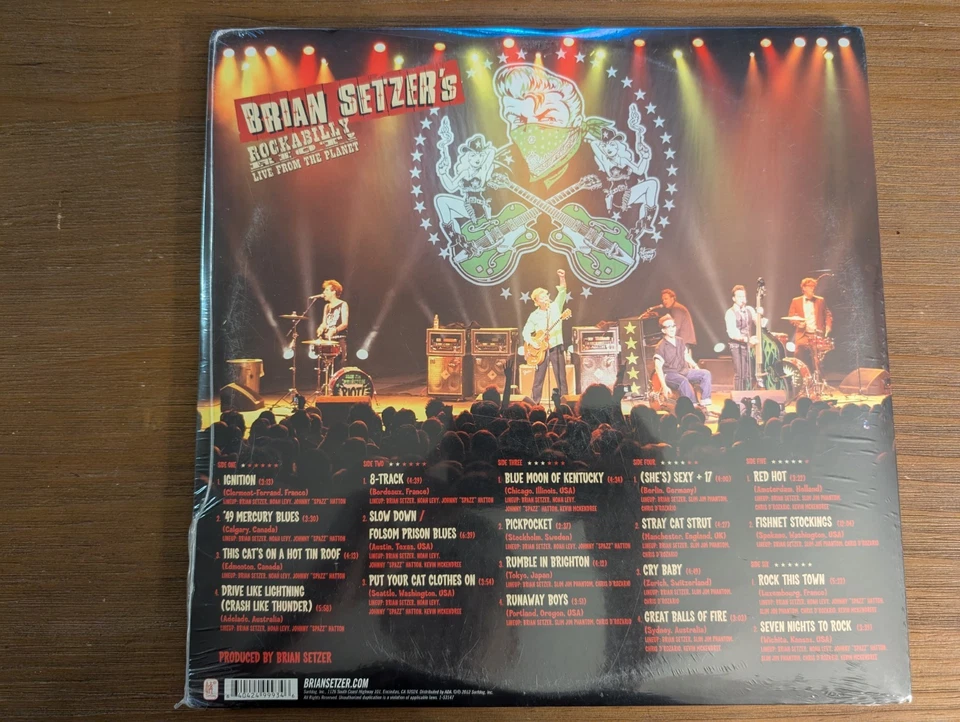Rockabilly Riot! Live From the Planet by Brian Setzer (3LP Limited Vinyl) - Image 2 of 2