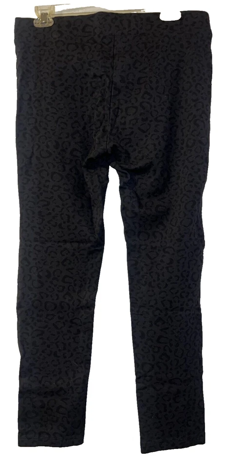 NYDJ Not Your Daughters Jeans Size 10P Gray Black Animal Print Stretch Leggings - Image 4 of 4