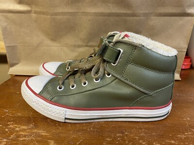 Converse CTAS Winter Green High Top Sneaker Leather Shoe 641794C Kids Size 