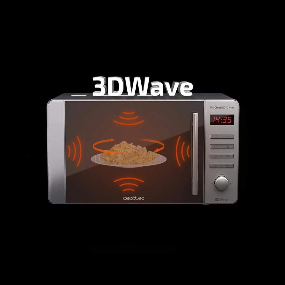 Mikrowelle Pro Clean 5120 Mirror. 700W Grill 800W 20L Garraum Ready 2 Clean B... - Bild 3 von 4