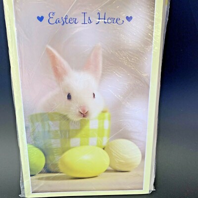 Easter Is Here Bunny Eggs American Greetings Card Happy Set of 6 Cards AGC Happy