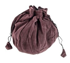 Mittelalter Larp Samtbeutel Beutel Tasche Umhängetasche klein braun oder grün