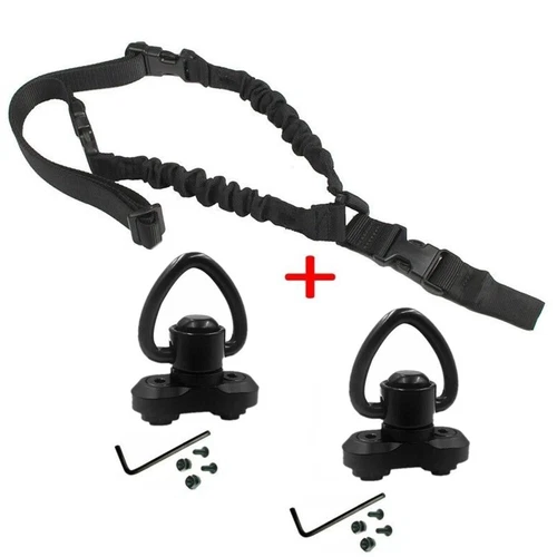 Single Point Gun Rifle Sling Bungee Strap w/ M-LOK Quick Release QD Sling Swivel - Bild 36 von 44