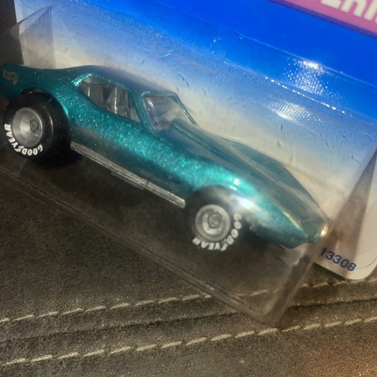 1995 Hot Wheels Real Riders Series GREEN CORVETTE STINGRAY Real