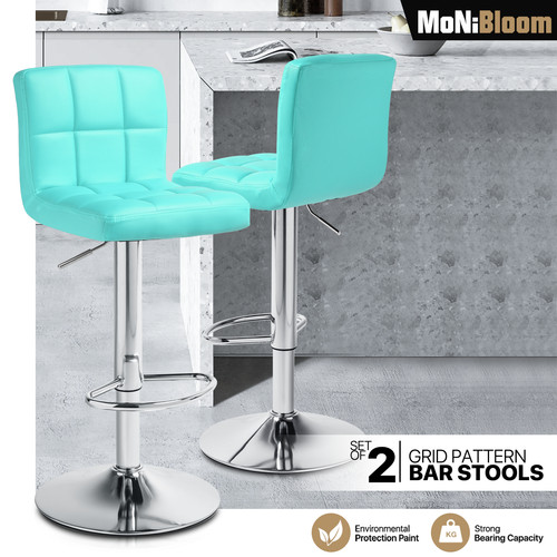 [OPEN BOX] Adjustable Bar Stools Counter Height Pub Seat Dining Chair w/Back