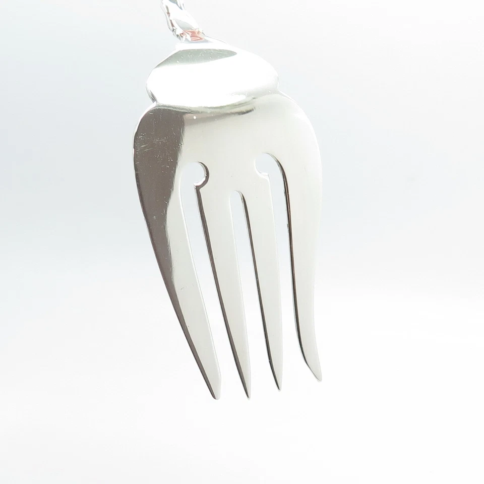 Tenedor de servicio provincial inglés REED & BARTON de plata de ley 925 vintage 1965 Foto 4 de 4