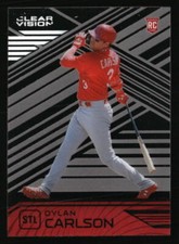 Dylan Carlson 2021 Panini Chronicles Clear Vision #15 BASEBALL Card