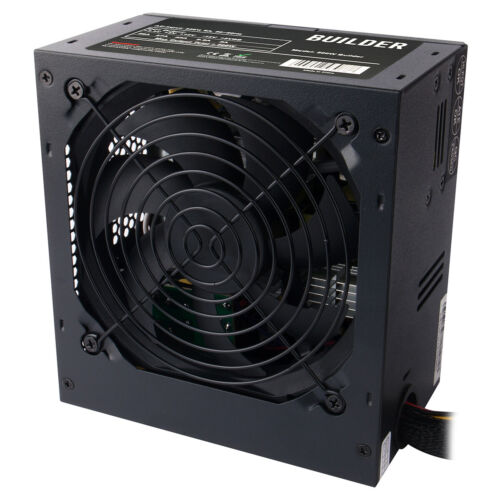 Czarny 500W ATX Komputer PC PSU Zasilacz 500 Watt 120MM Cichy wentylator UK - Zdjęcie 1 z 6