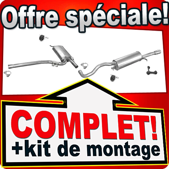Ligne D'échappement Complète Pour Audi A4 (B6/B7) 2.0 130ch - Berline Et Break - Neuf Avec Garantie 30 Mois