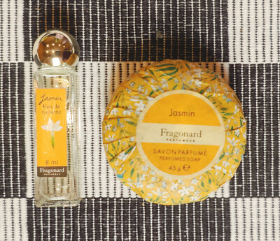 NO SHIPPING TO US FRAGONARD JASMINE/JASMIN EDT 8 ML SOAP 45 GR RARE DISCONTINUED