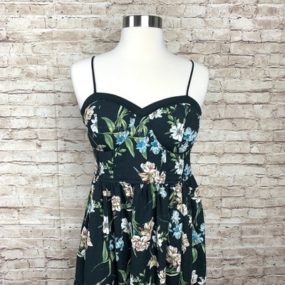 black sundress with flowers