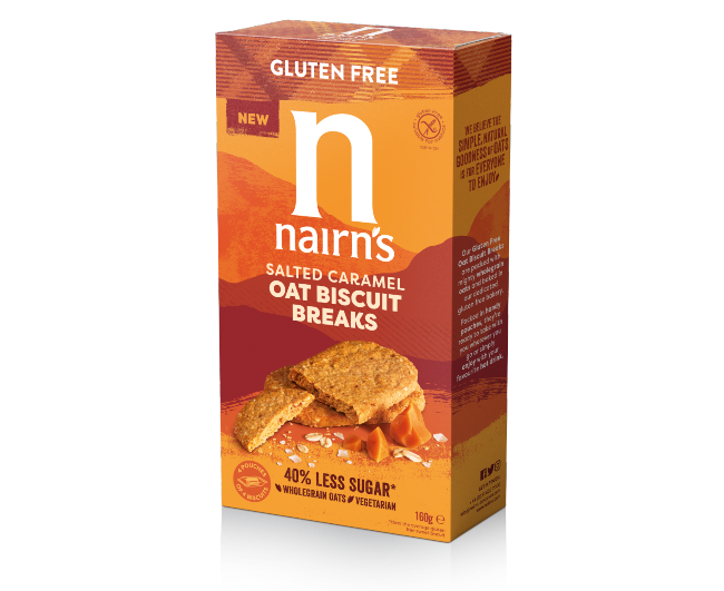 Nairn's Salted Caramel Oat Biscuit Breaks 160g