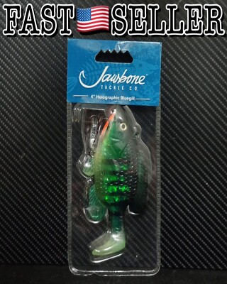 Jawbone Tackle Company Holographic Bluegill Fishing Bait Swimbait 4'' - FEH01378