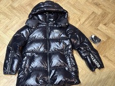 Duvetica Padded Down Belted Jacket With Logo Ladies Small Uk 10 /42 Rrp £699 #w5
