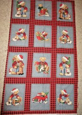 blue jean teddy bear fabric