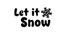 Let It Snow Snowflake Holiday D cor Vinyl Decal Joy Merry Christmas Sticker
