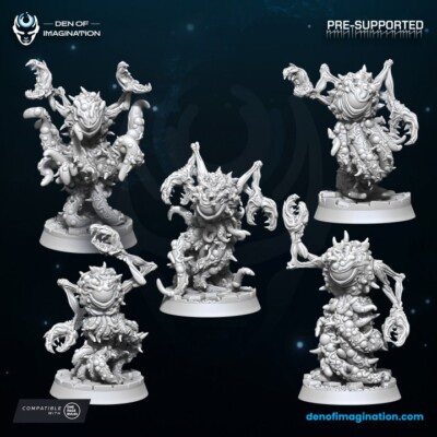 Set of 10 Void Eyes - Wild Mesh/Sci-fi/Table top Miniatures