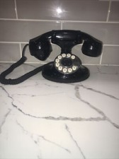 Vintage TeleConcepts Model 230542 Black circa 1926 Push Dial Phone made in korea