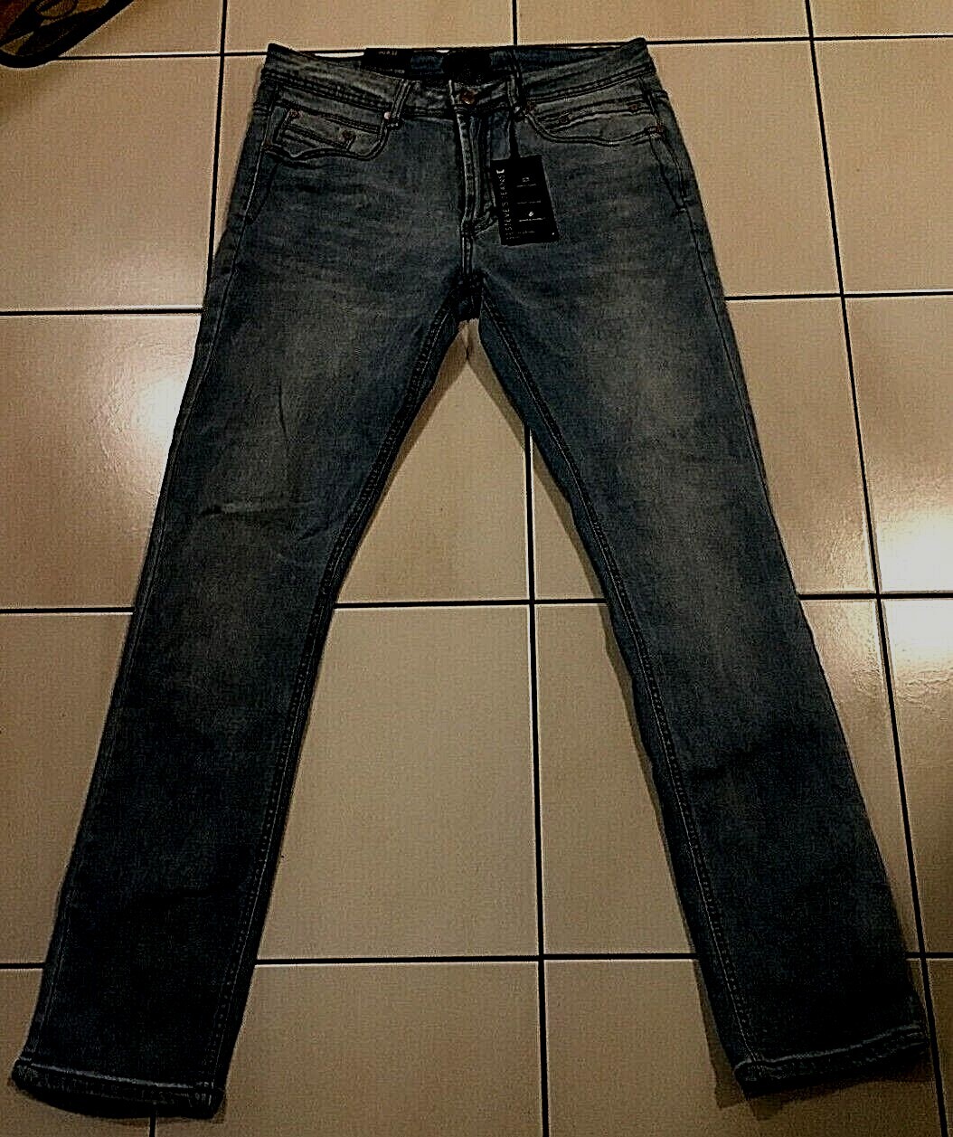 Mens STEVE'S JEANS Slim Fit 30/33 W x 31 L LUCA Faded Blue Color NEW