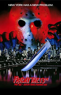 FRIDAY THE 13TH PART VIII 8 Jason Takes Manhattan Movie Poster Horror 